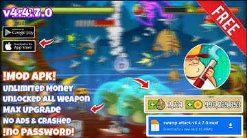 Swamp Attack MOD APK (Unlimited Ammo + Coins + All Levels) Latest 2025
