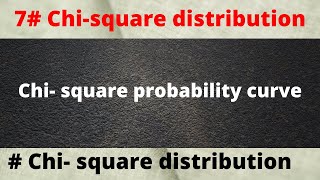 Chi square probability curve