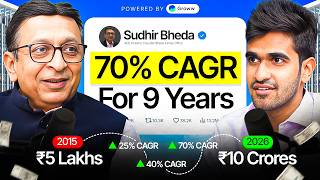 4 Multibaggers. 9 Years. 70% CAGR | Sudhir Bheda's Untold Story | Kushal Lodha #5