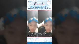 Viral Siswa SMK Lingga Kencana Terekam sedang Live Tiktok saat Kecelakaan Bus di Subang