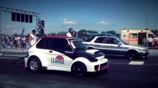 Fiat 126P Turbo Vs. Mitsubishi Galant Turbo Drag Race HD