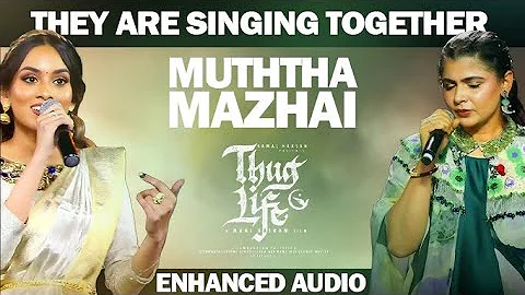 MUTHTHA MAZHAI - DHEE & CHINMAYI VIDEO PERFORMANCE 🤩 | AR RAHUMAN | KAMALA HASSAN | CHIMBU