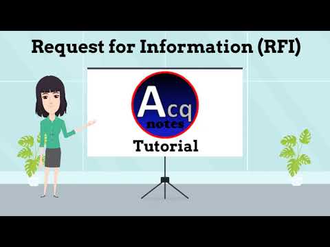 Request for Information (RFI) Tutorial