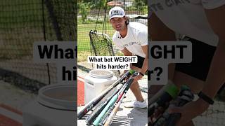 What bat hits harder? HEAVY or LIGHT?   #baseball #baseballlife