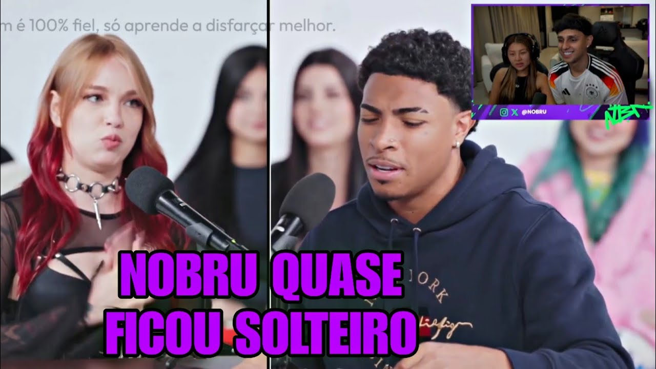 NOBRU E SUA NAMORADA REAGINDO - 1 SOLTEIRO VS 20 CASADAS FT. ZAGO 