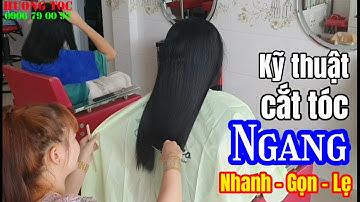 Hướng dẫn kỹ thuật cắt tóc ngang đơn giản nhanh gọn lẹ tại Hương tóc