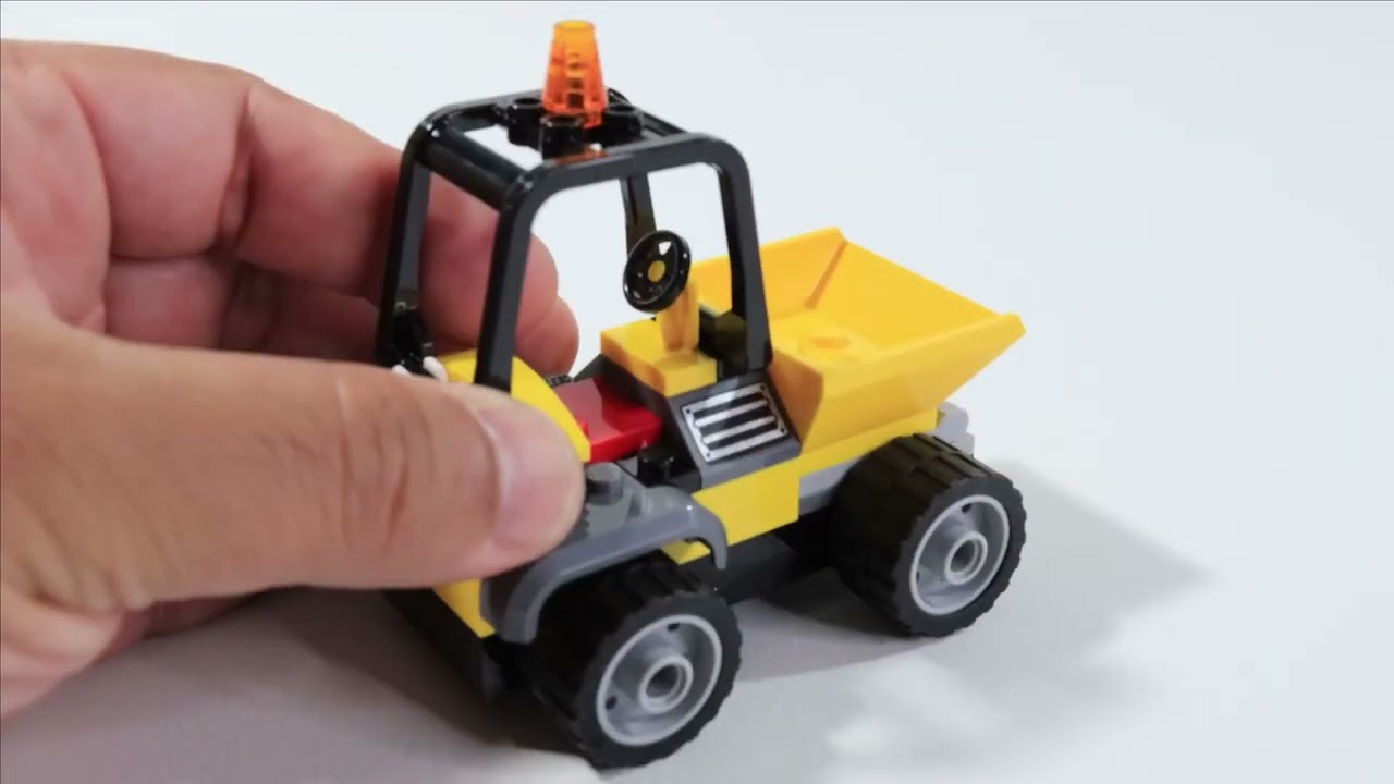 LEGO 60284 City Roadwork Truck Unboxing & Speed Build Review