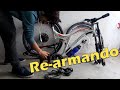 Re-armando bicicleta de JP (entrega a domicilio)