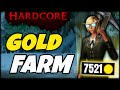 Level 160 gold farming in hardcore classic wow