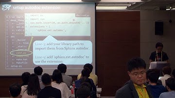 Takayuki Shimizukawa: Sphinx autodoc: automated API documentation - PyCon Korea 2015