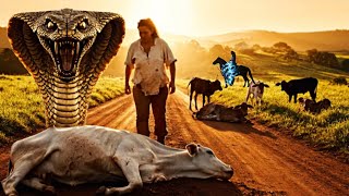 Brave Rescue Team Saves Helpless Farm Cow from Massive Python Attack 🐍🐄💚