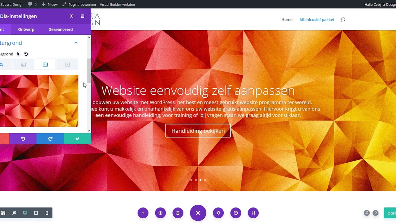 Zebyra Design | Website aanpassen