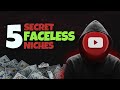 5 New Secret Faceless Niches for Youtube Automation 2024