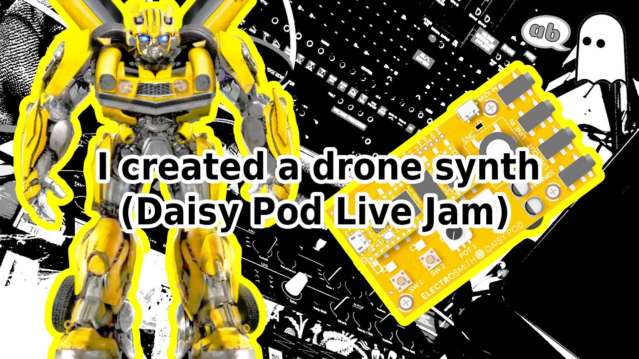 I built a drone synth (Daisy Pod Live Jam)