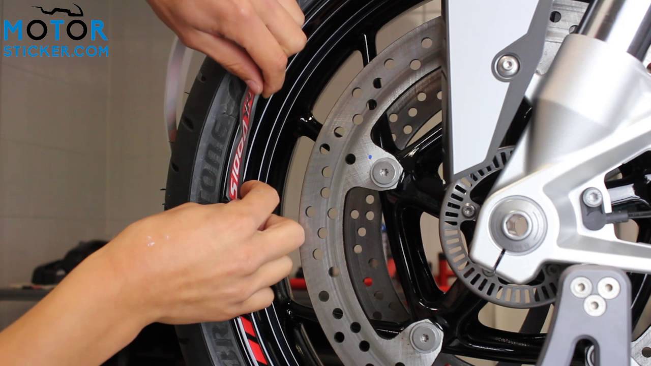 BMW S1000XR Rimstriping SpecialGP Motor Sticker Instruction Video