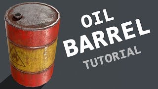 Autodesk Maya 2018 - Oil Barrel Beginner Tutorial