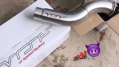 BURBLE TUNE BMW 535i - VRSF catless downpipe (INSANE POPS)