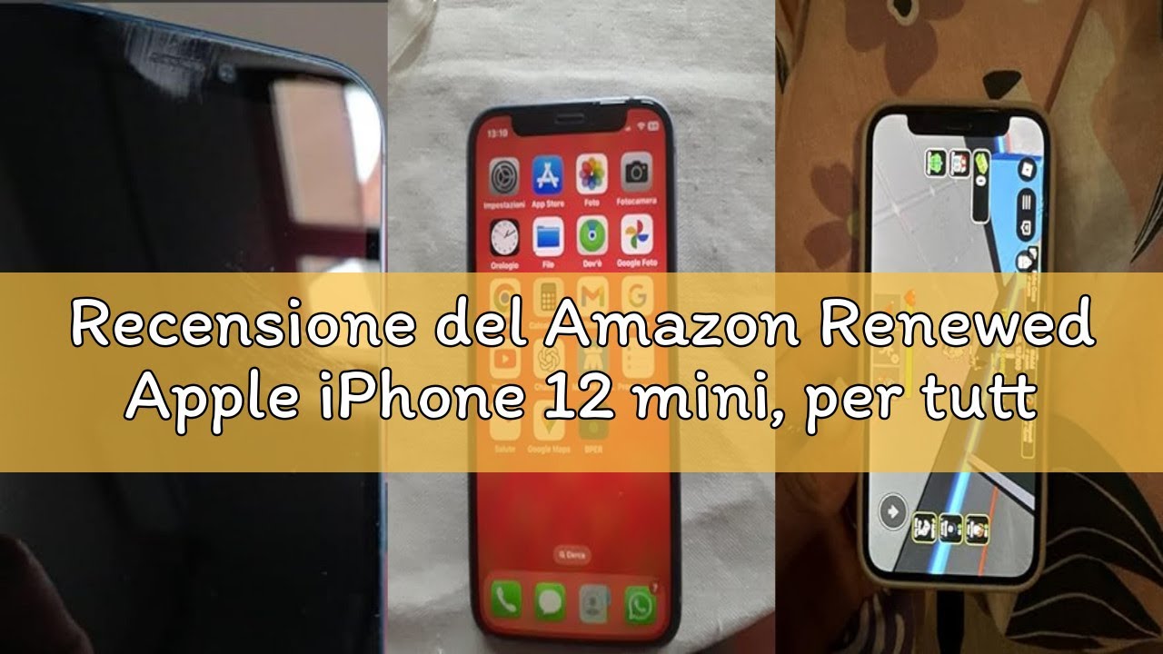 Recensione del Amazon Renewed Apple iPhone 12 mini, per tutti gli operatori telefonici, 64GB, Azzurr