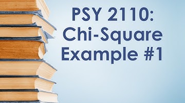 PSY 2110 Statistics: Chi-square, #3 (Example #1)