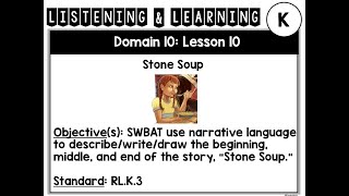 Listening & Learning:Domain 10: Lesson 10