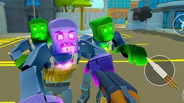 4 GUNS: Online Zombie Survival - Zombie Shooting Games Like Pixel Combat - Android Gameplay Part 2