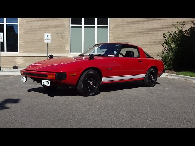 1979 Mazda RX-7 RX7 in Red & Wankel Rotary Engine Sound on My Car