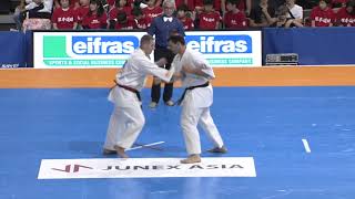 【新極真会】Court2 2ndRound31 man Marek Odzeniak vs Sebastian Scarlatta The 12th World Karate Championship