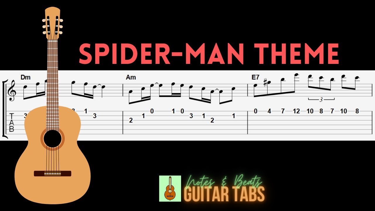 Spectacular Spider-Man Theme (Guitar Tab) Sheet music for Guitar (Solo)