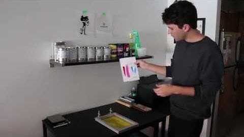 Screen Printing Studio (overview of set up)