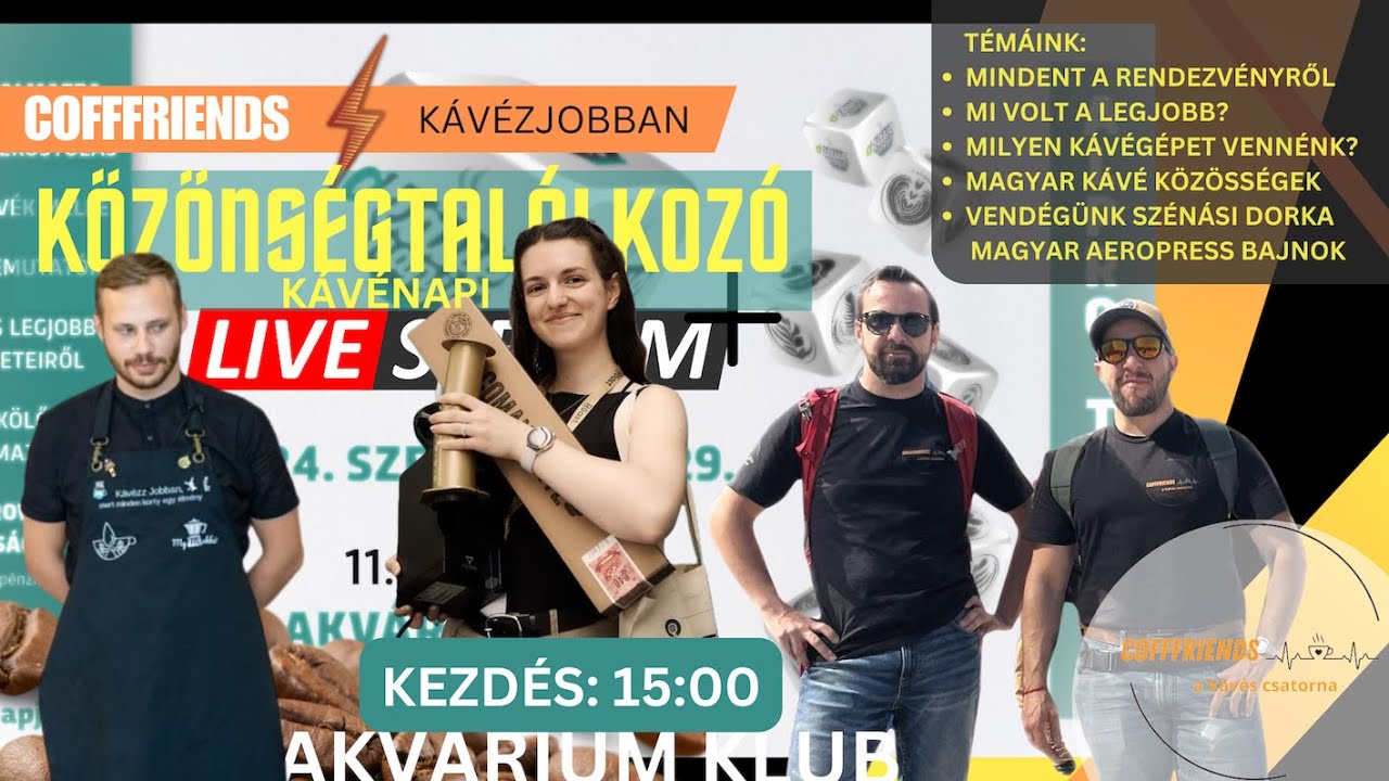 KávéNapi LIVE az Akváriumból