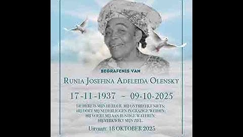 Begrafenis Runia Josefina Adeleida Olensky