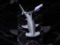 Cutting open a yarn hammerhead shark… the ocean had no idea AI ASMR #shark #hammerhead