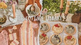 🍓 Spring Baking in The Cottage Library: pasta, bread and fruit tartlets | Cosy Cottagecore ASMR