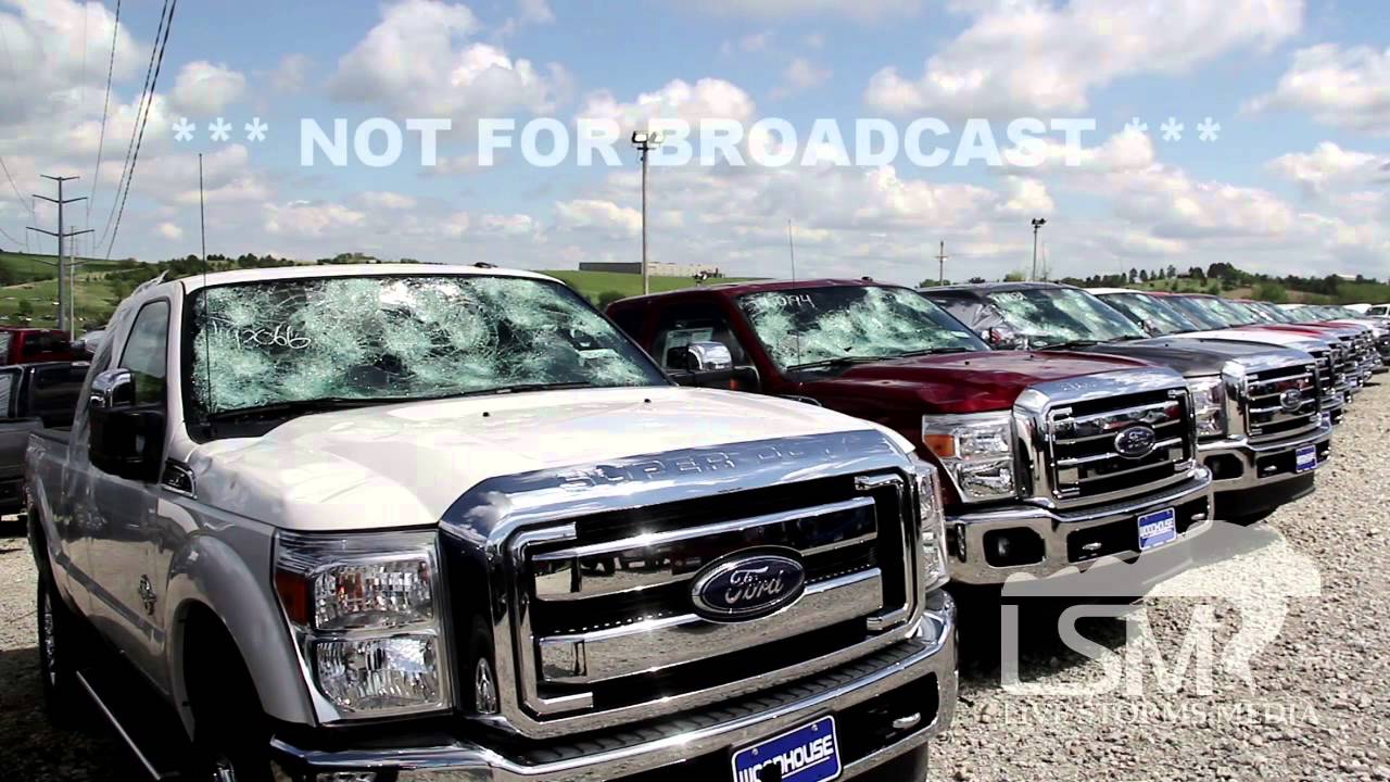6/4/14 Blair, NE; Automall Hail Damage *Evan Ludes HD* YouTube
