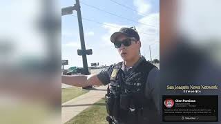 Cop Thinks He Can Move Media Around Like Monopoly Pieces