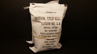 1998 US Ration Cold Weather from Stickyfingaz745 RCW 24 Hour MRE Review Military Pt 1 Breakfast