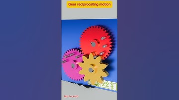 Gear reciprocating motion #design #machine #solidwork #cad