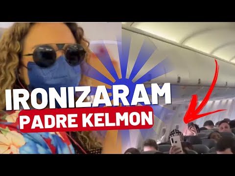 Daniela mercury puxa coro e passageiros ironizam PADRE KELMON em voo
