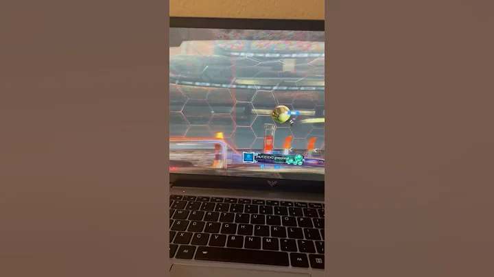 Hiting a air dribble double tap #rocketleague #gaming #rl #edit #rlsideswipe #rocketleauge