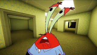 Mr. Krabs no clips into the backrooms