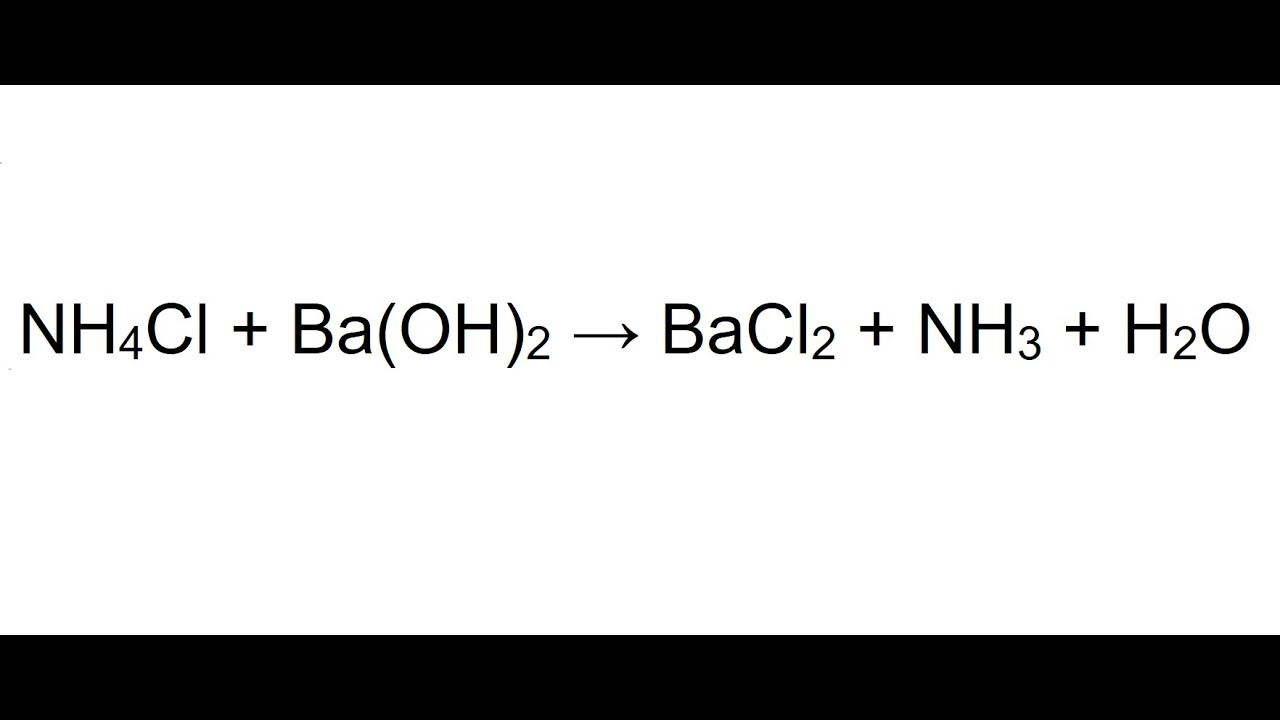Ba bacl2 hcl h2s