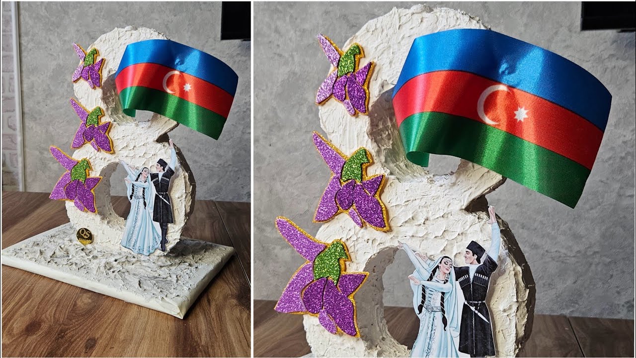 8 Noyabr maketinin hazırlanması | Zəfə günü əl işi  🇦🇿