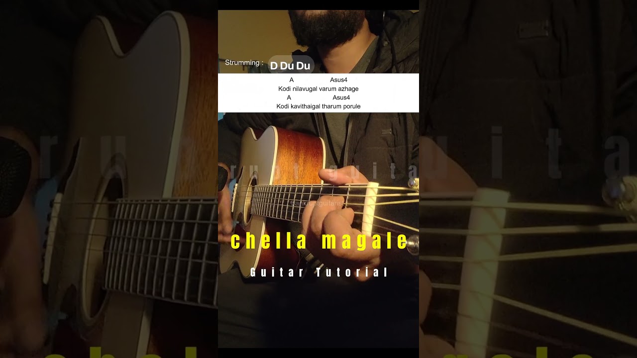 Chella Magale Guitar Lesson | Vijay Thalapathy