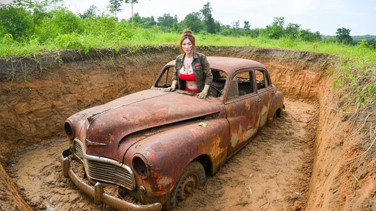 Full Video: The Day We Unearthed a Forgotten 1940s American Car — Digging Up a Rusted Legend