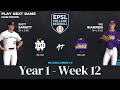 EPSL Baseball: College Program: Notre Dame @ JMU - Week 12