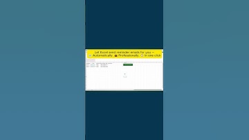 Excel Sends Overdue Invoice Emails for You (VBA in Action)