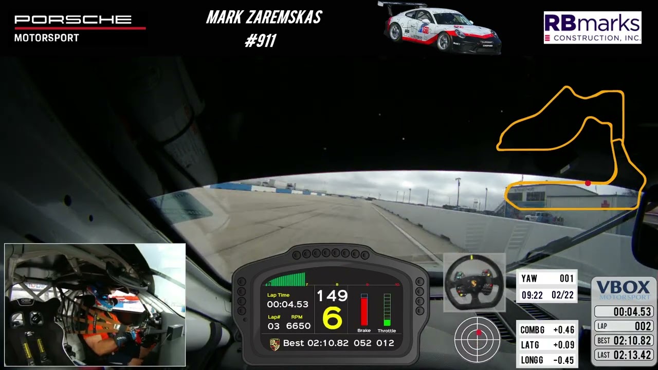 Mark Zaremskas - 991.2 GT3 Cup - Sebring - 2-22-26 - Anne R. 992 GT3RS & Mustang