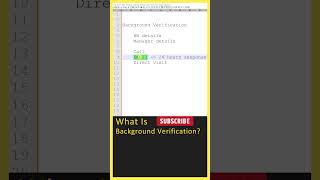 Background Verification Process Explained in Telugu, BGV, IT, Software Job Background Checks #shorts screenshot 2