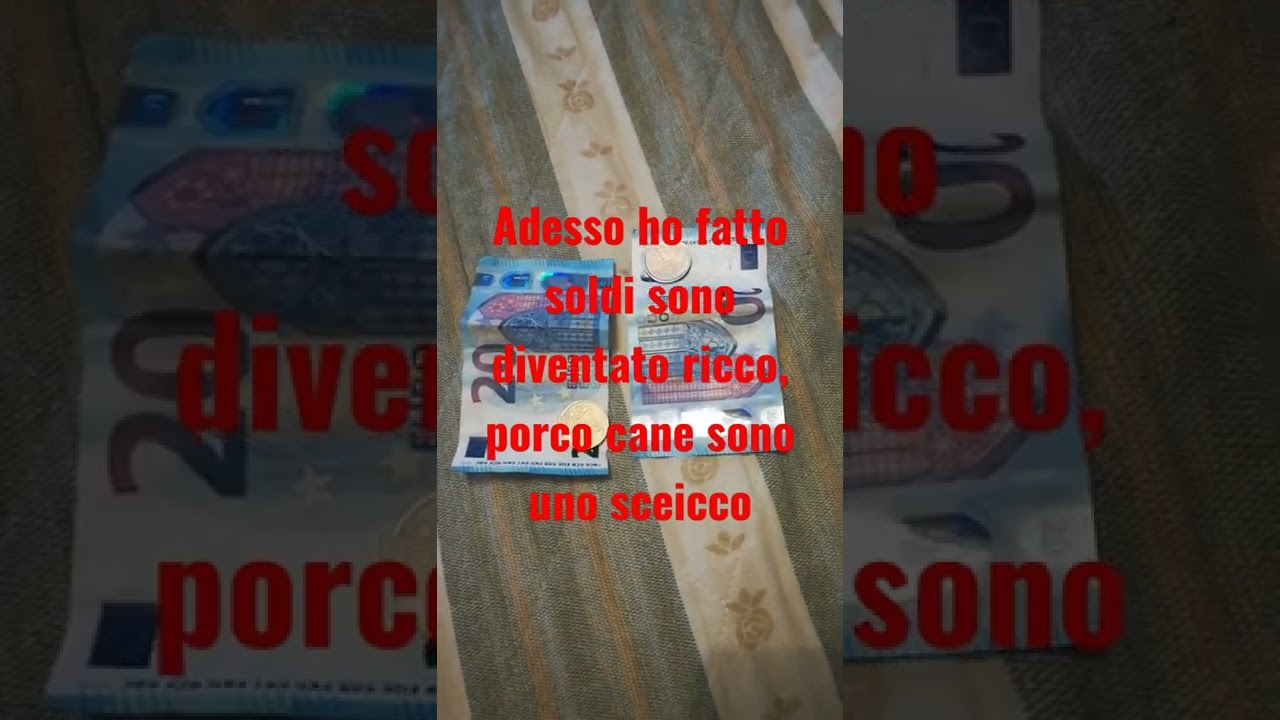 Adesso ho fatto soldi sono diventato ricco, porco cane sono uno sceicco