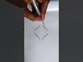 6*2*2 easy kolam#new design #trending #easy rangoli #yt shorts